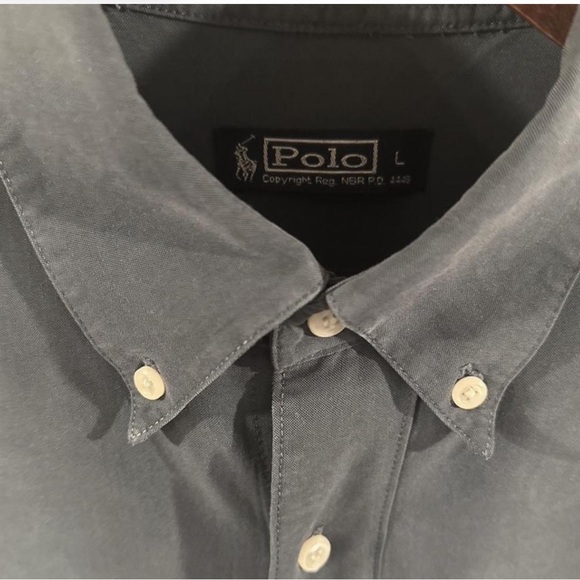 VTG Men’s Polo Ralph Lauren Men's Slate Button-Down Shirt Size Large - Picture 3 of 7
